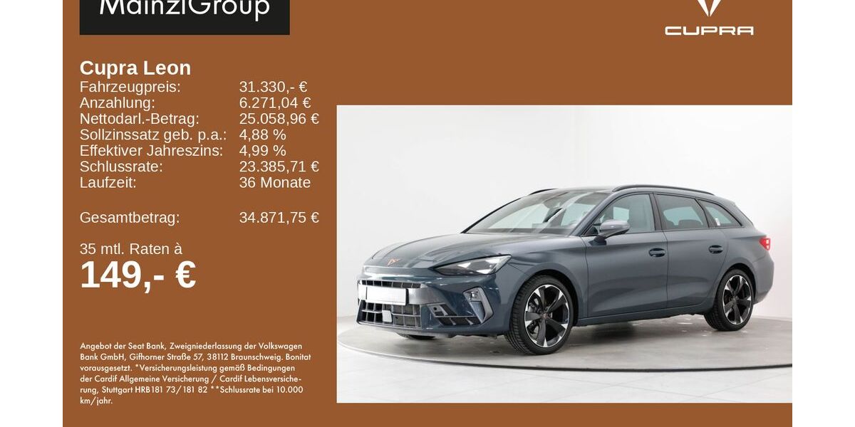 Seat Leon 10.196 km 30.730 &euro; Feldkirchen/Westerham 83620