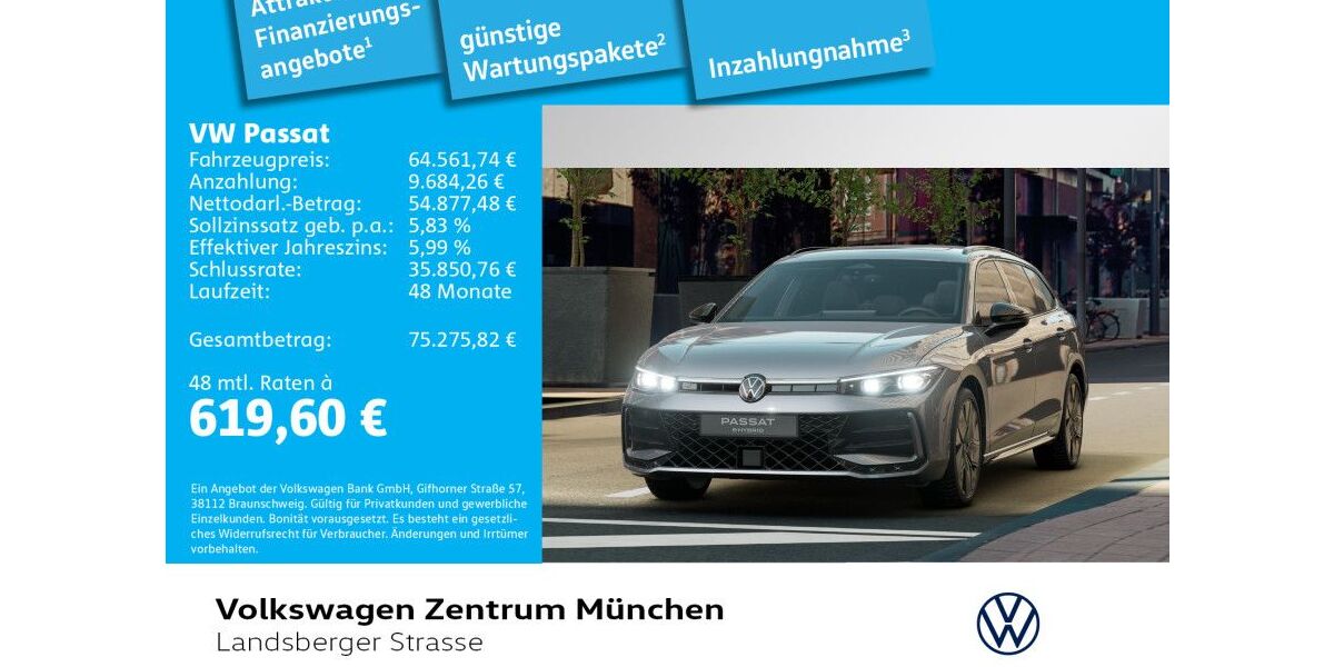 VW Passat 3.000 km 58.960 &euro; München 80687