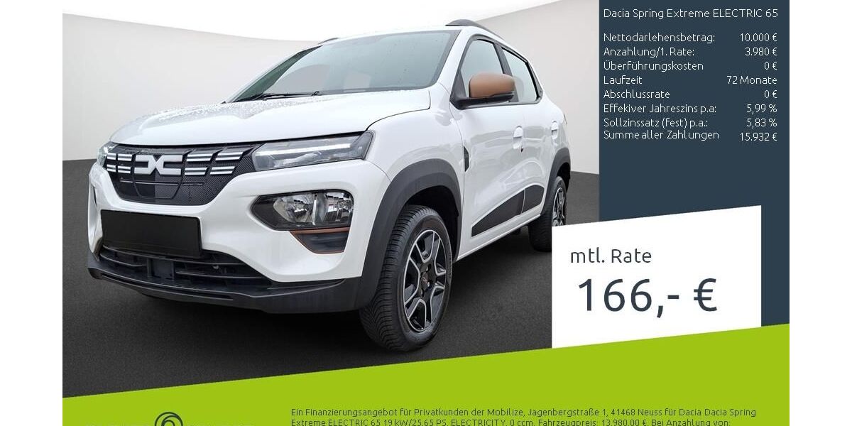 Dacia Spring 17.671 km 12.380 &euro; Stuhr 28816