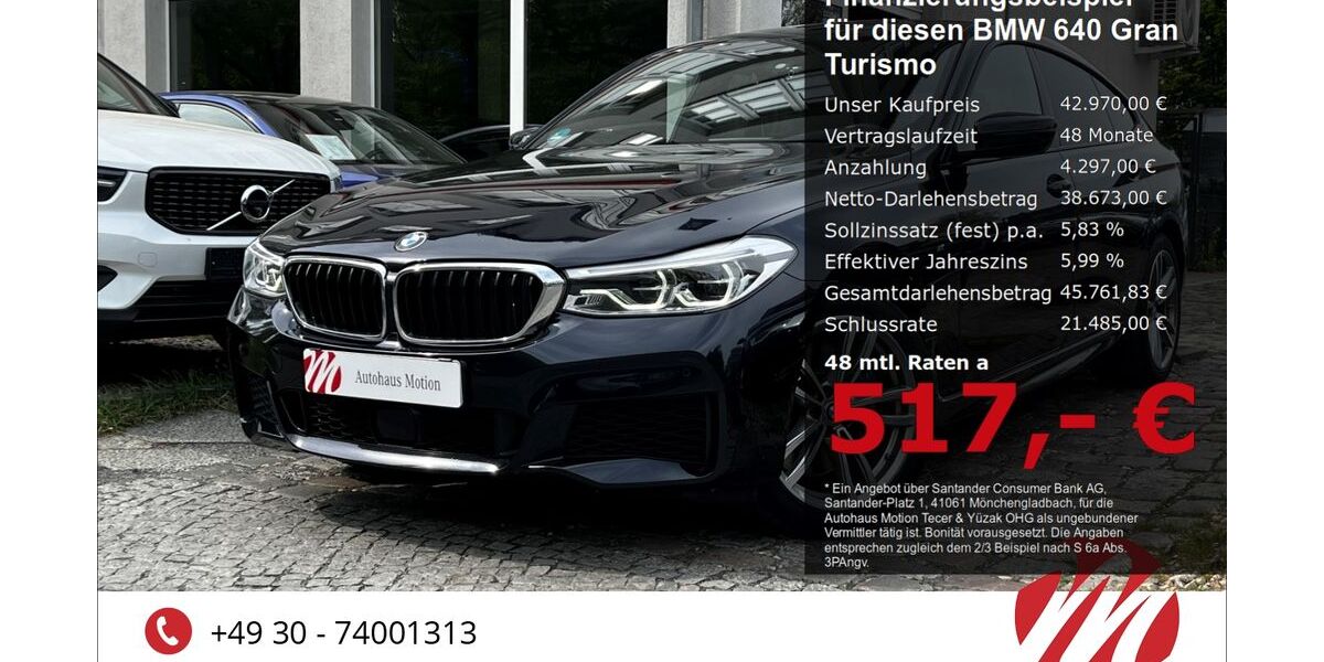 BMW 640 Gran Turismo 95.000 km 42.970 &euro; Berlin 12305