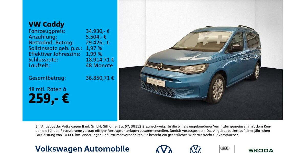 VW Caddy 12.000 km 34.930 &euro; Leipzig 04178
