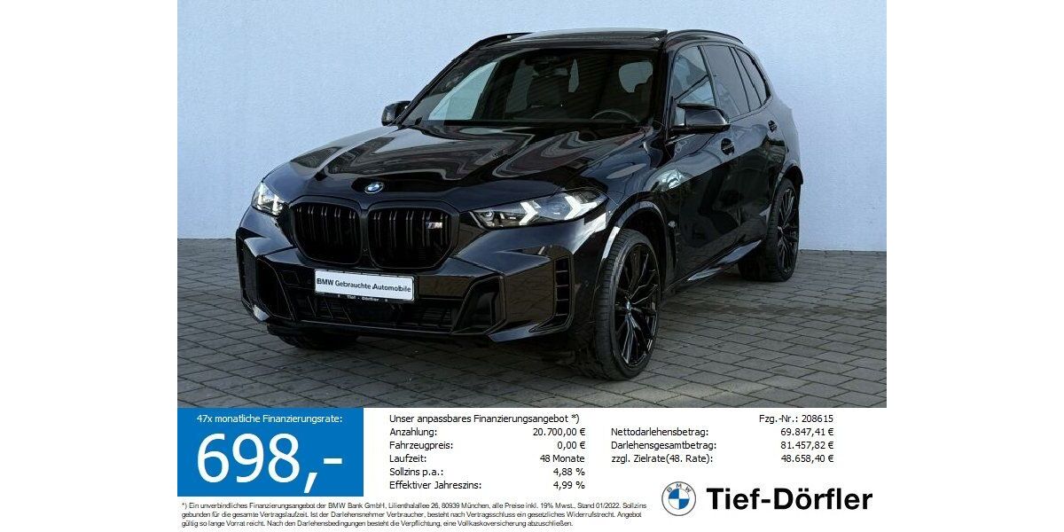 BMW X5 M60 22.554 km 83.890 &euro; Marktsteft 97342
