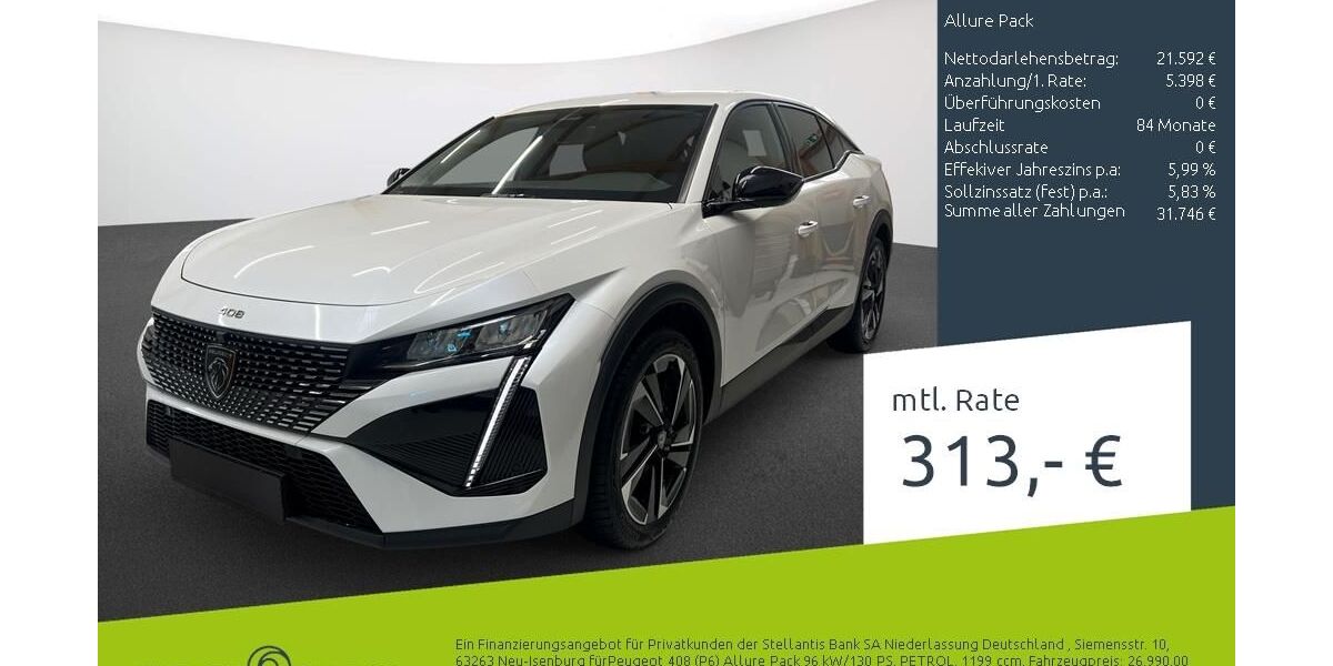 Peugeot 408 41.308 km 26.889 &euro; Dülmen 48249