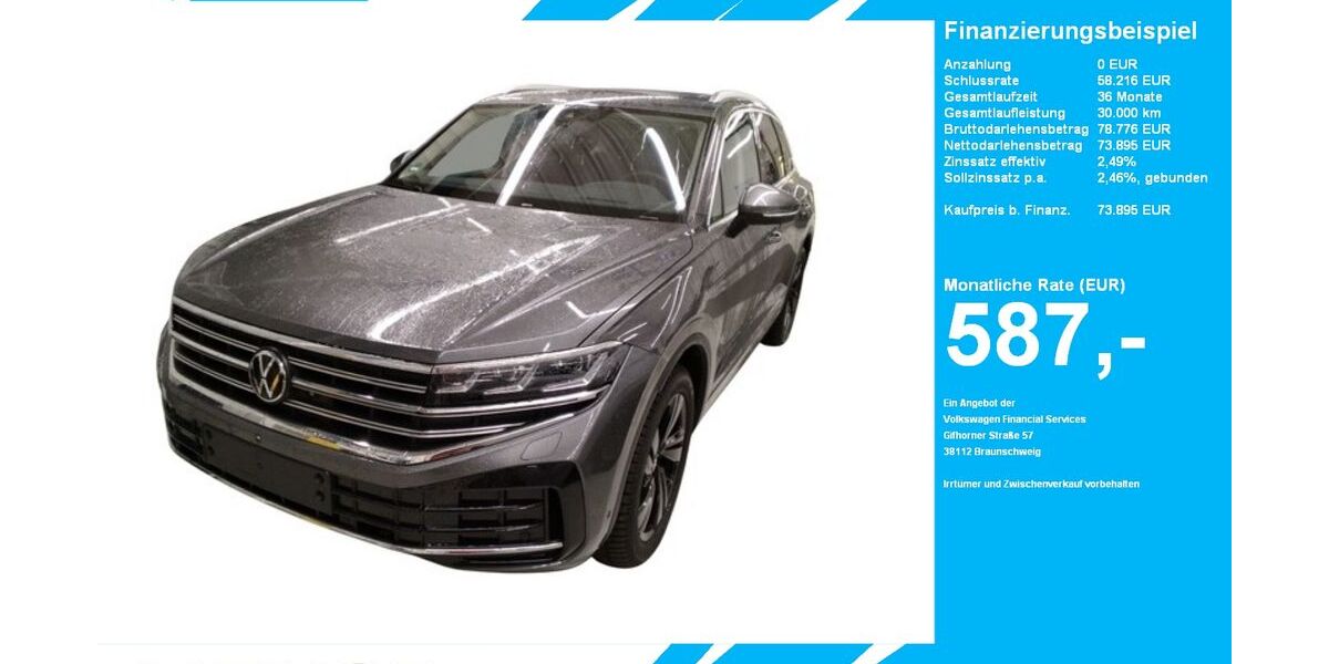 VW Touareg 9.306 km 73.895 &euro; Gütersloh 33334