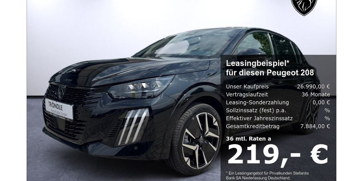 Peugeot 208 6.000 km 26.990 &euro; Lörrach 79541