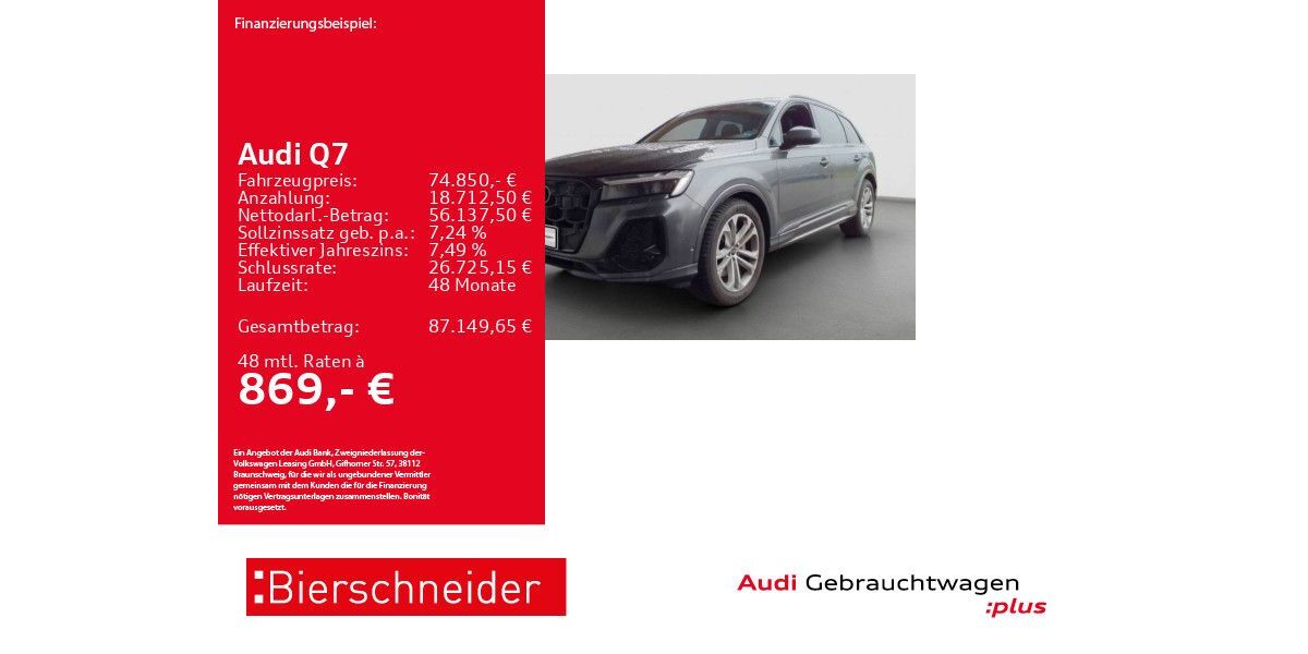 Audi Q7 19.165 km 74.850 &euro; Aalen 73431