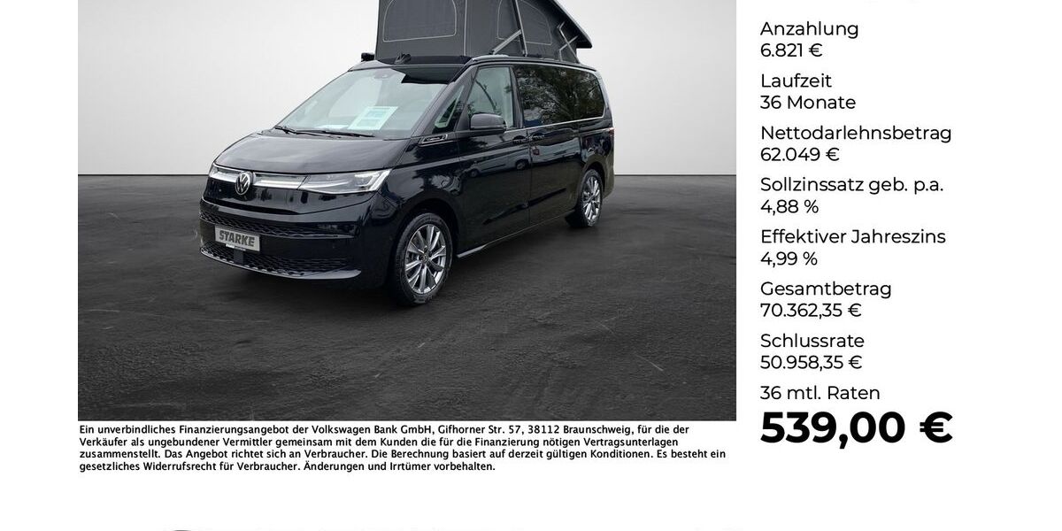 VW T7 California 3.670 km 68.870 &euro; Lengerich 49525