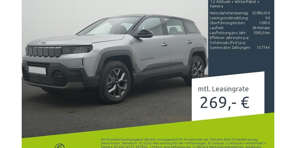 Jeep Compass 2.500 km 33.980 &euro; Münster - Amelsbüren 48163
