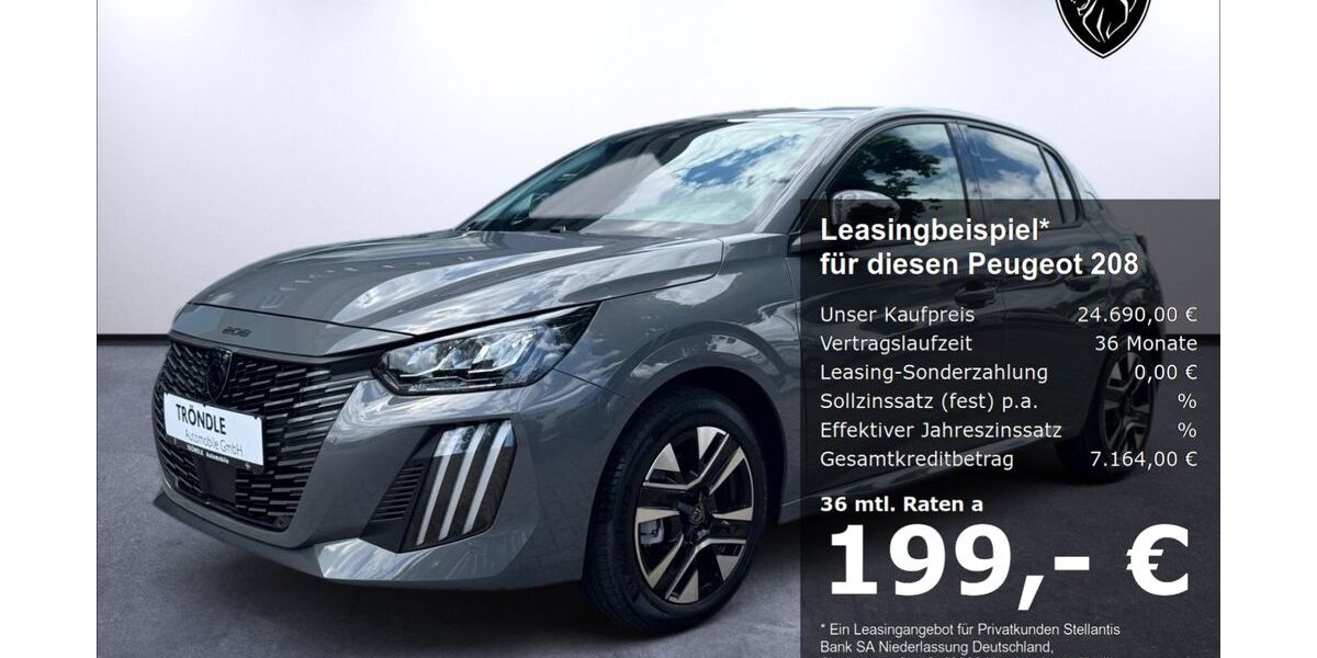 Peugeot 208 6.000 km 24.690 &euro; Lörrach 79541