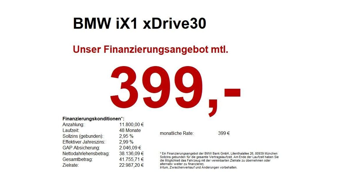BMW iX1 9.470 km 43.490 &euro; Buchen- Hettingen 74722