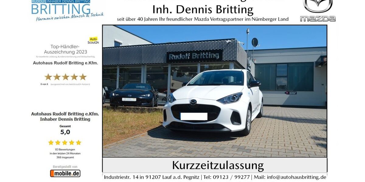 Mazda 2 Hybrid 5.000 km 21.390 &euro; Lauf 91207