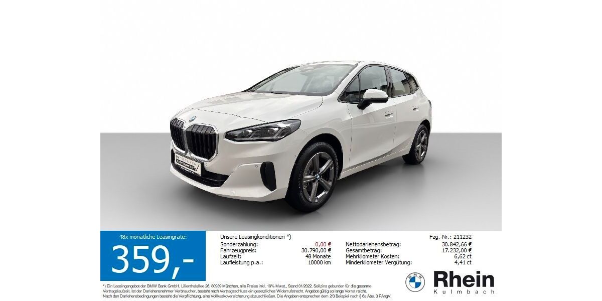BMW 220 Active Tourer 7.226 km 30.260 &euro; Kulmbach 95326