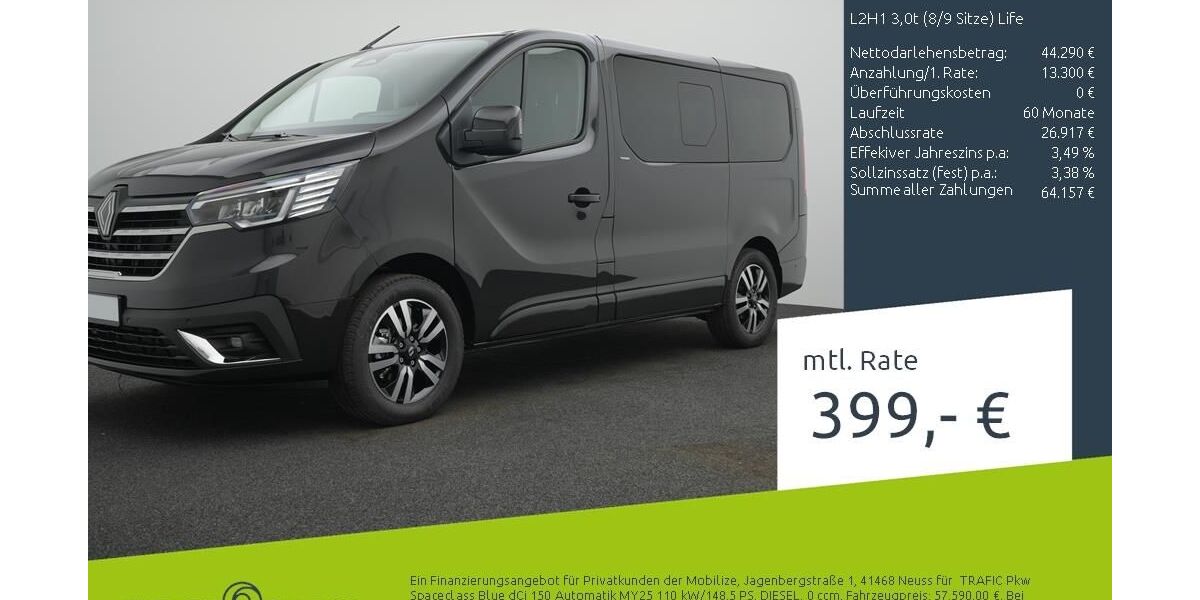 Renault Trafic 1.500 km 55.890 &euro; Borken 46325