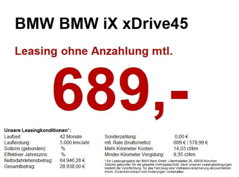 BMW iX 13.341 km 64.795 &euro; Schweinfurt 97424