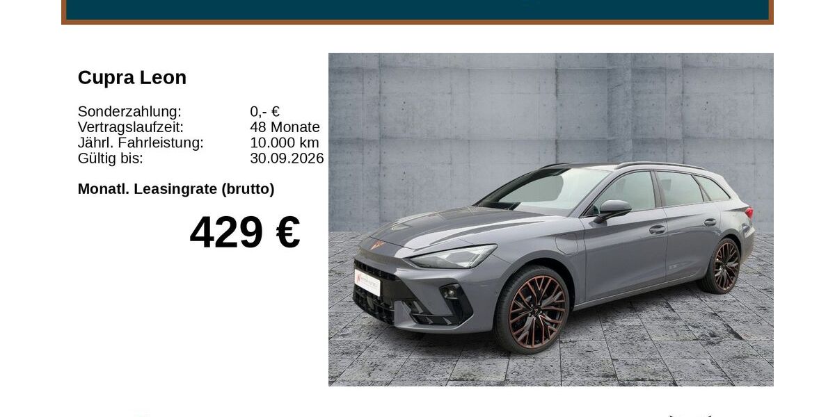 Cupra Leon 13.000 km 41.890 &euro; Mitterteich 95666
