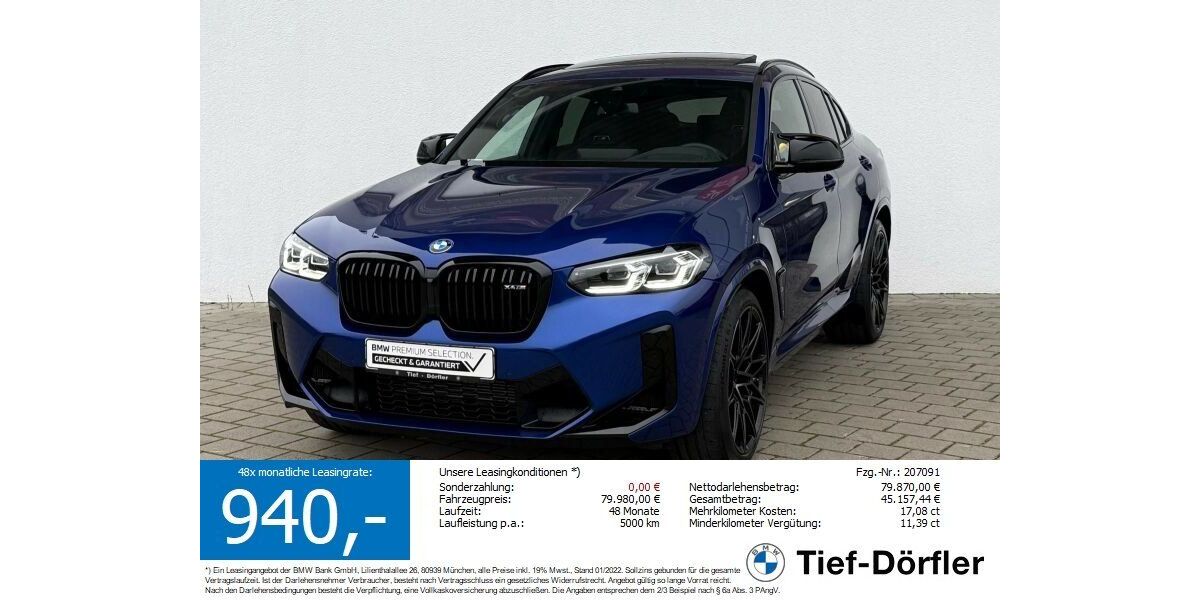 BMW X4 M 8.750 km 72.156 &euro; Marktsteft 97342