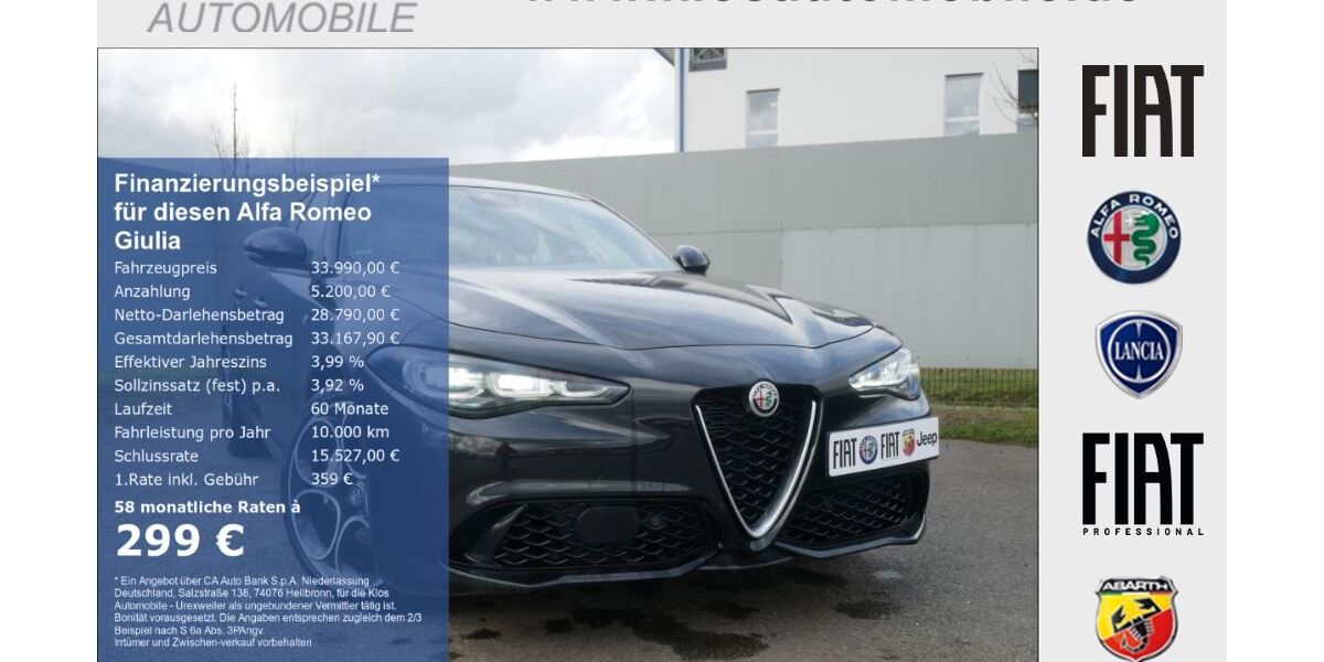 Alfa Romeo Giulia 17.836 km 33.990 &euro; Marpingen 66646