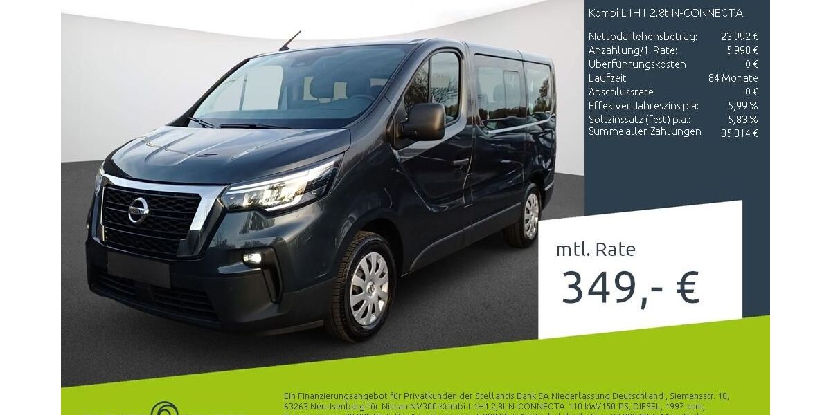 Nissan NV300 57.037 km 27.880 &euro; Ahaus 48683