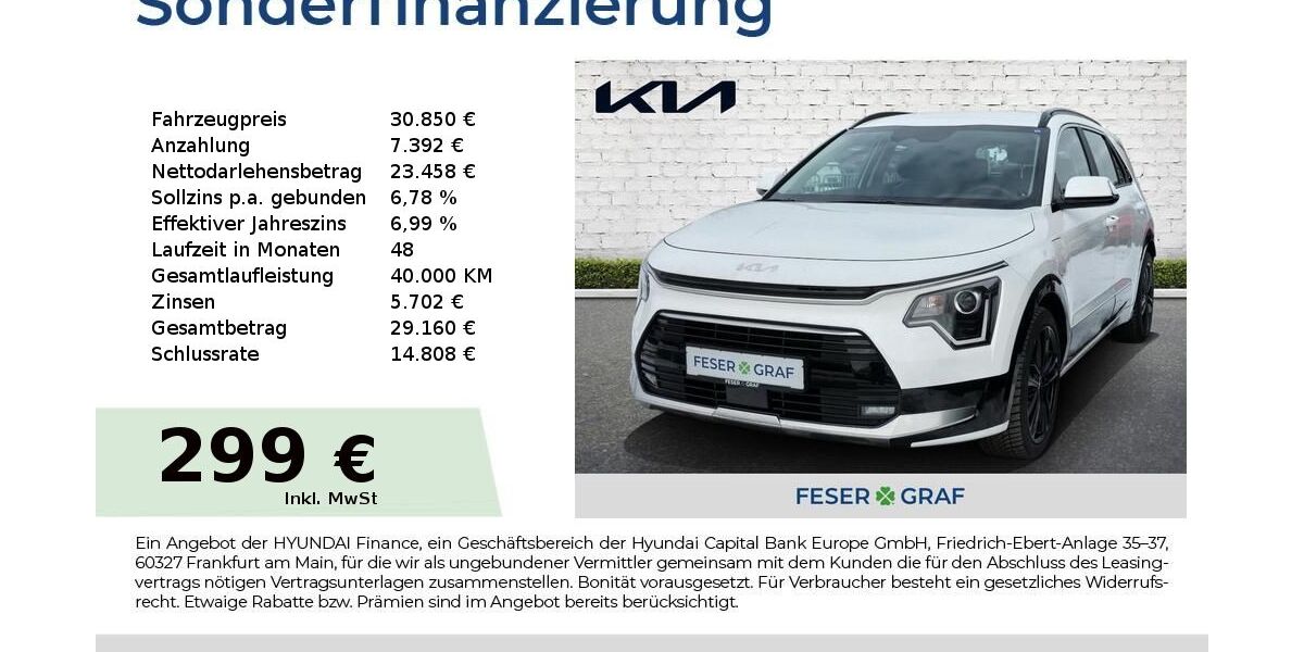 Kia Niro 9.048 km 30.850 &euro; Roth 91154