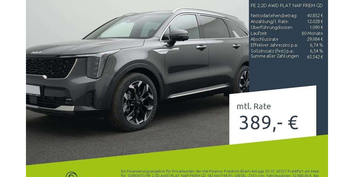 Kia Sorento 11.900 km 52.880 &euro; Borken 46325