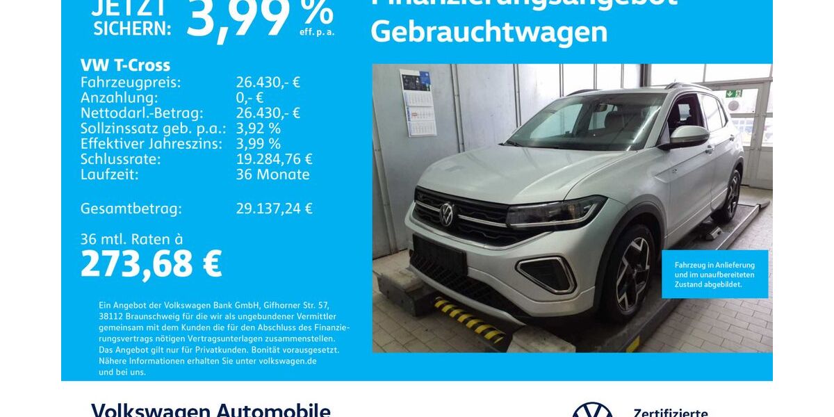 VW T-Cross 25.220 km 26.330 &euro; Stuttgart-Wangen 70188