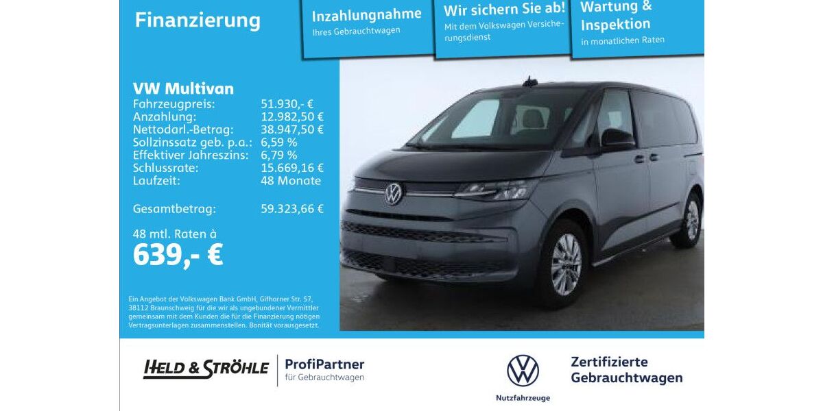 VW T7 Multivan 9.322 km 51.930 &euro; Ulm 89079