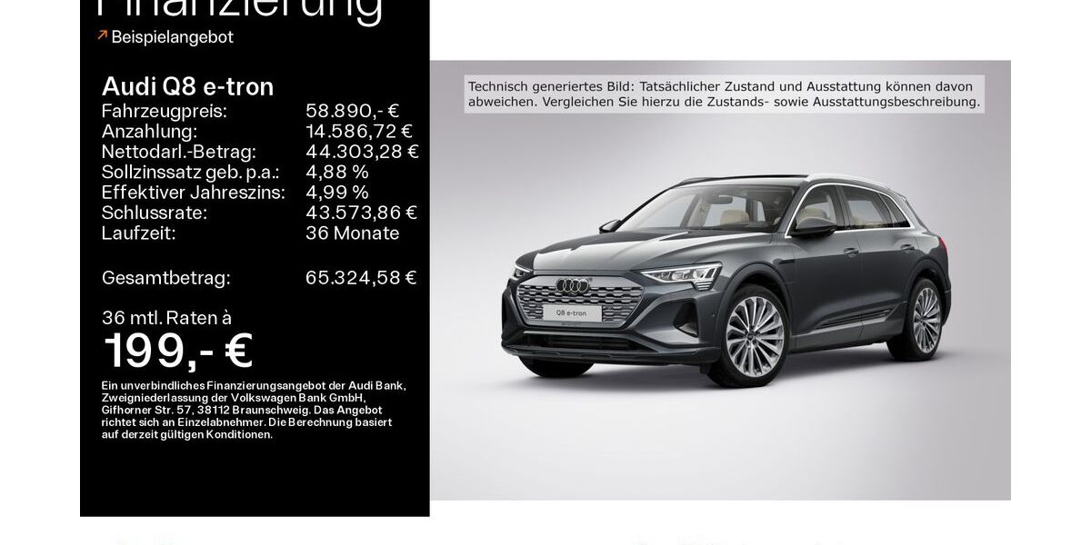 Audi Q8 e-tron 19.559 km 58.890 &euro; Oberursel 61440