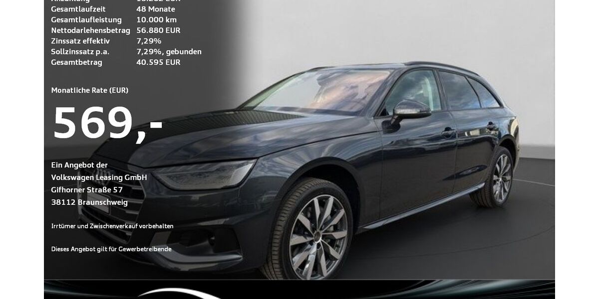 Audi A4 18.900 km 54.830 &euro; Ravensburg 88214