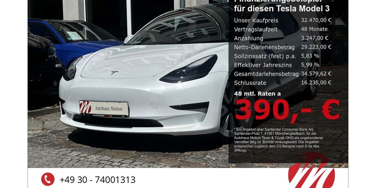 Tesla Model 3 32.400 km 29.970 &euro; Berlin 12305