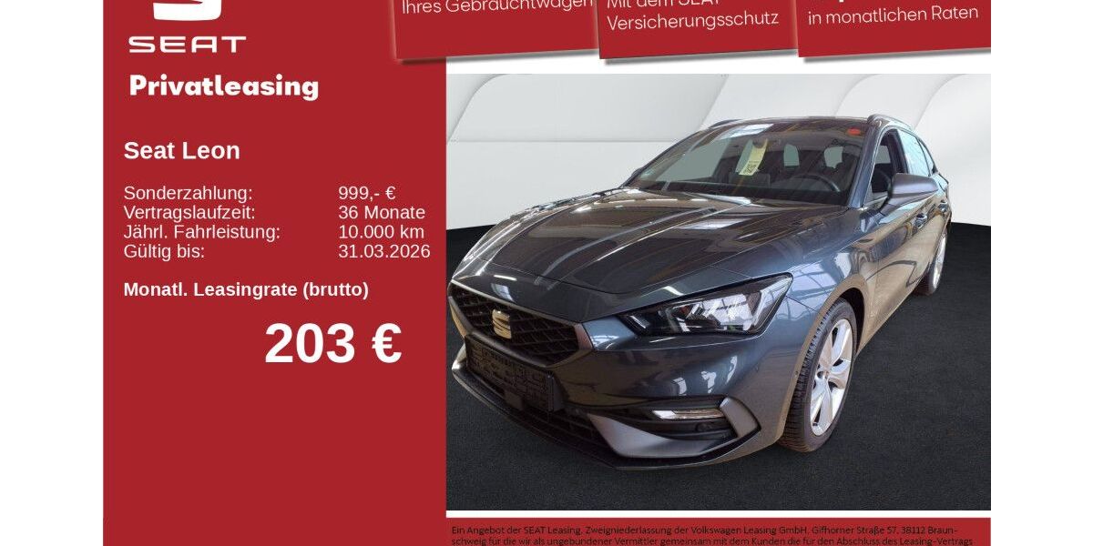 Seat Leon 16.275 km 27.360 &euro; Neu-Ulm 89231