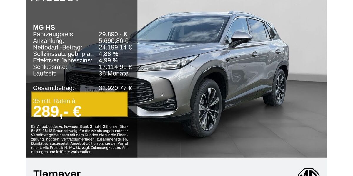 MG HS 9.500 km 29.890 &euro; Hemer 58675