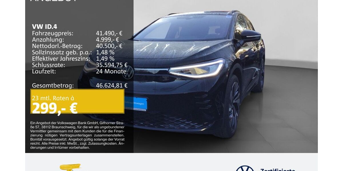 VW ID.4 8.729 km 39.770 &euro; Gelsenkirchen 45894