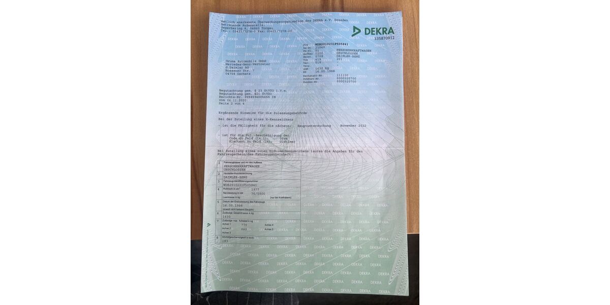 Mercedes-Benz 190 21.000 km 17.900 &euro; Lichtenberg 09638