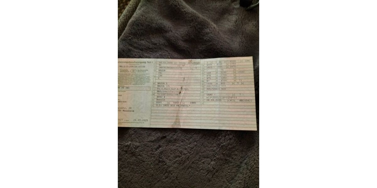 Mazda 5 178.000 km 2.100 &euro; Mannheim 68169