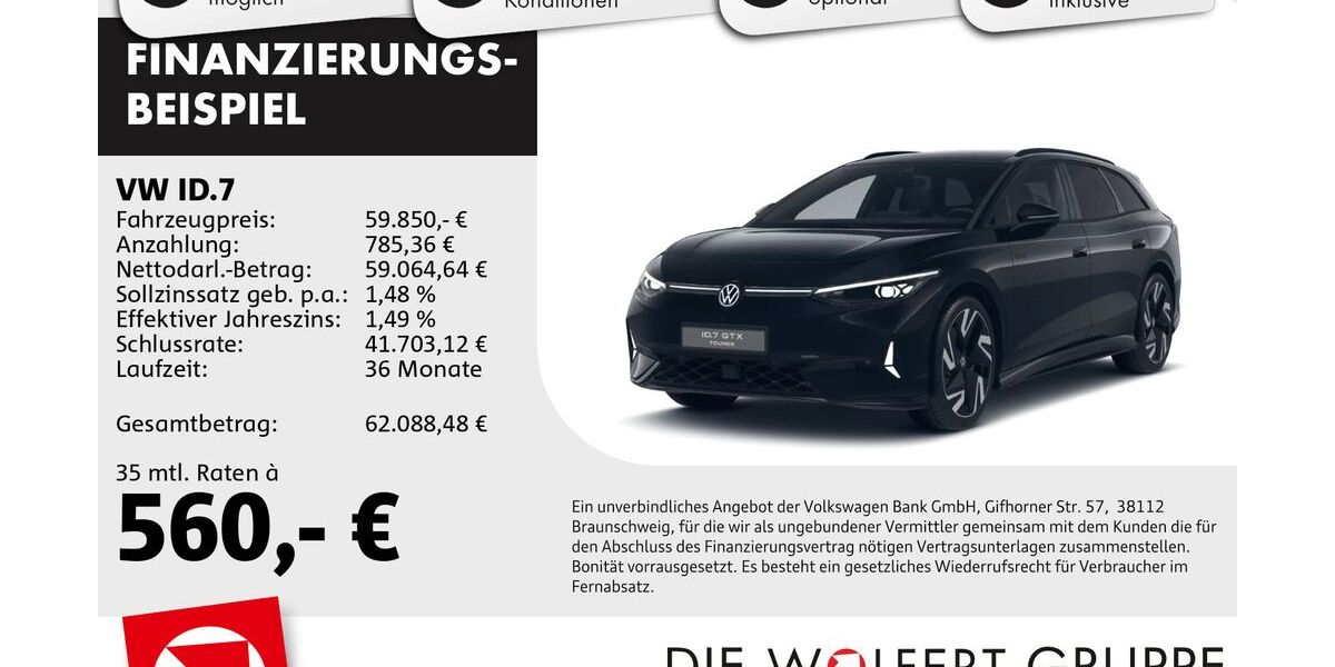 VW ID.7 4.900 km 59.850 &euro; Buergstadt 63927