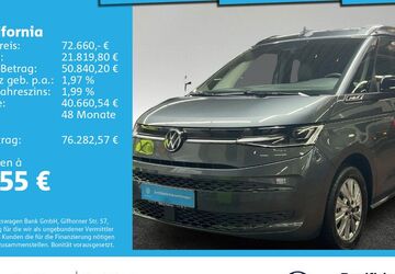VW T7 California 17.698 km 72.660 &euro; Ulm 89079