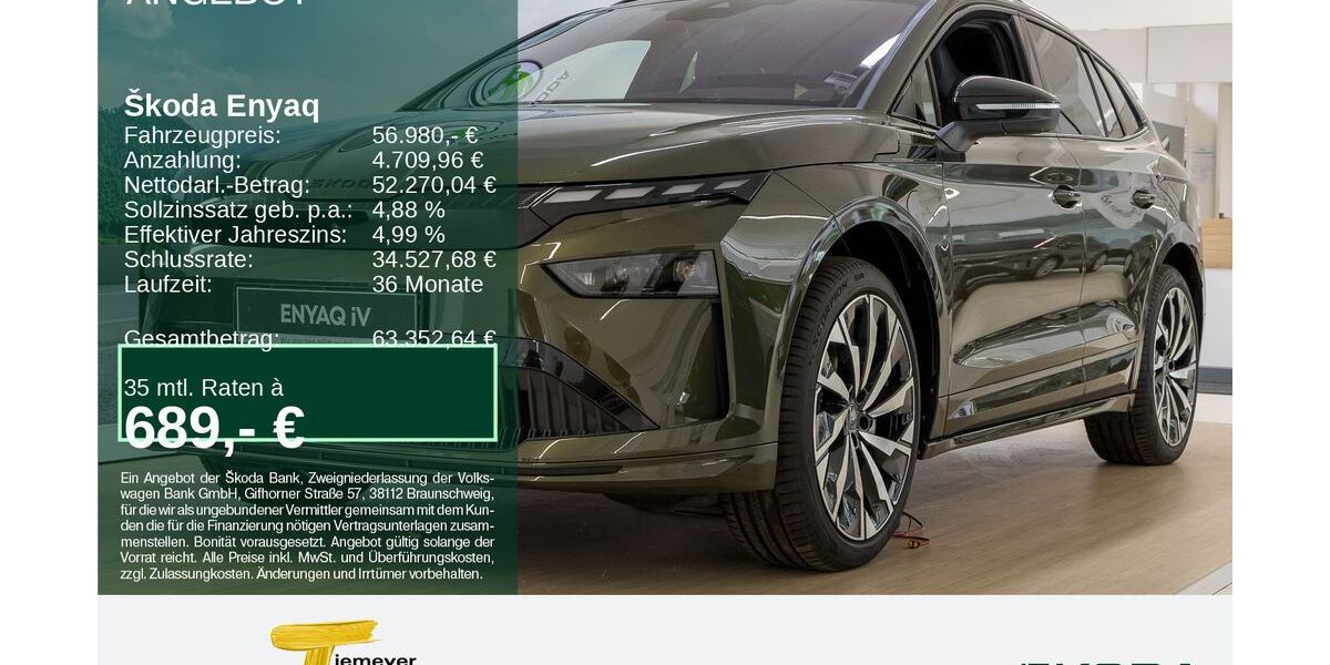 Skoda Enyaq 15.990 km 55.980 &euro; Werdohl 58791