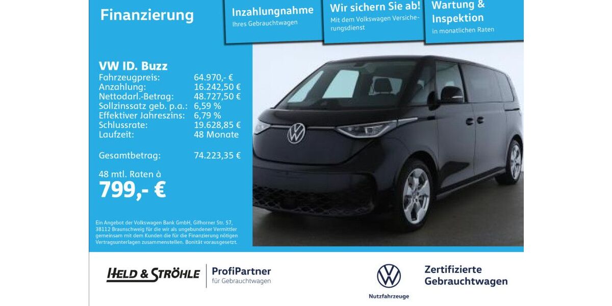 VW ID. Buzz 16.834 km 64.970 &euro; Ulm 89079