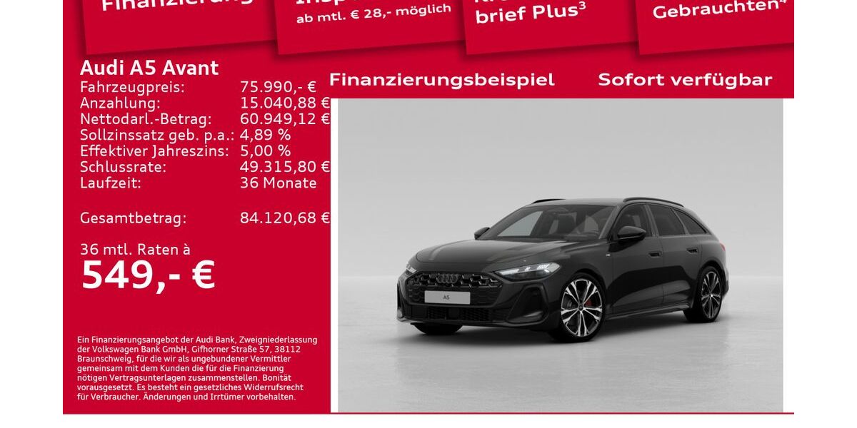 Audi A5 6.001 km 74.990 &euro; Berlin 12489