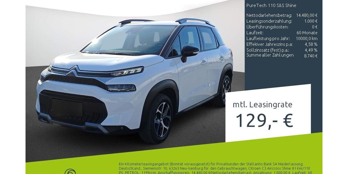 Citroen C3 Aircross 17.756 km 14.480 &euro; Borken 46325