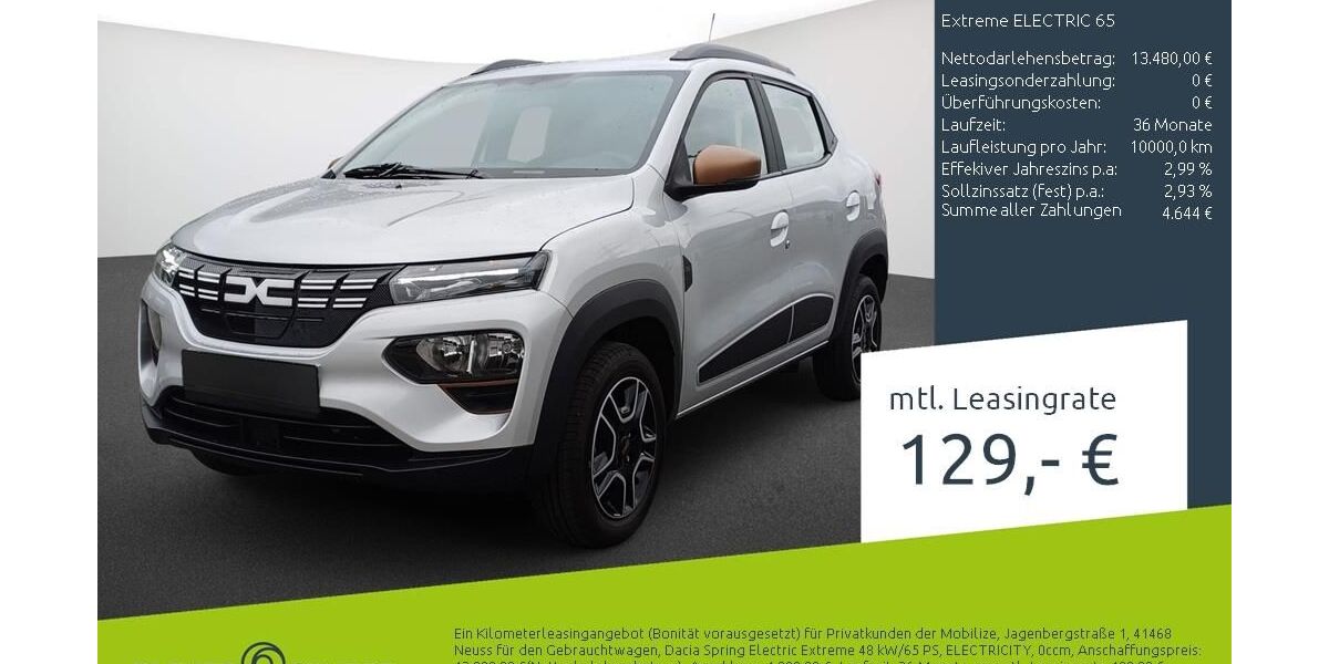 Dacia Spring 3.514 km 11.570 &euro; Borken 46325