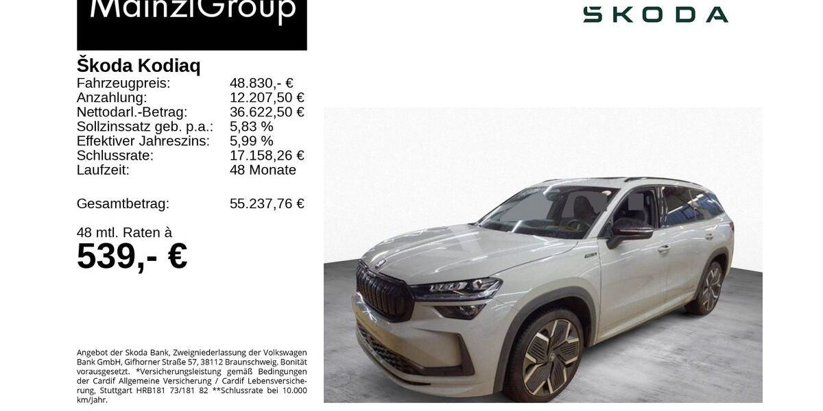 Skoda Kodiaq 29.200 km 48.830 &euro; Feldkirchen/Westerham 83620