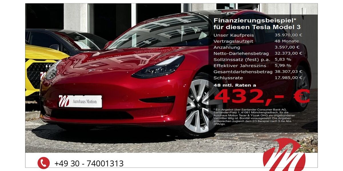 Tesla Model 3 6.000 km 34.970 &euro; Berlin 12305
