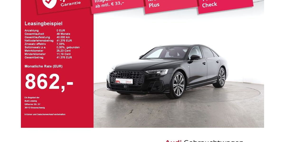 Audi A8 48.209 km 55.990 &euro; Plattling 94447