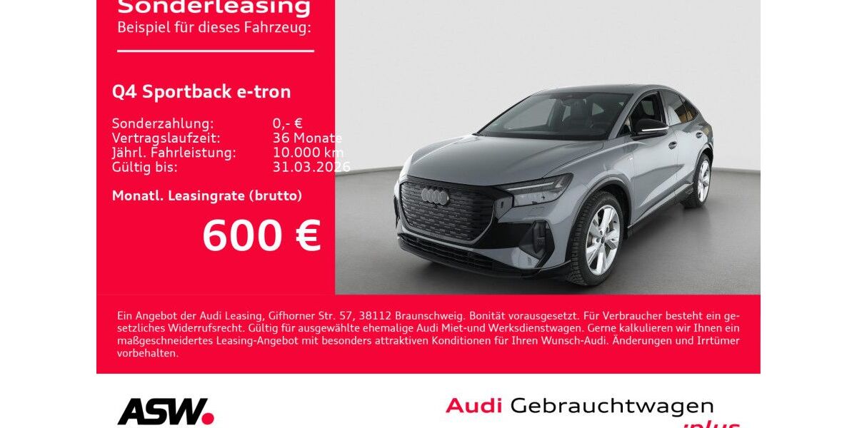 Audi Q4 e-tron 3.800 km 57.930 &euro; Heilbronn 74074