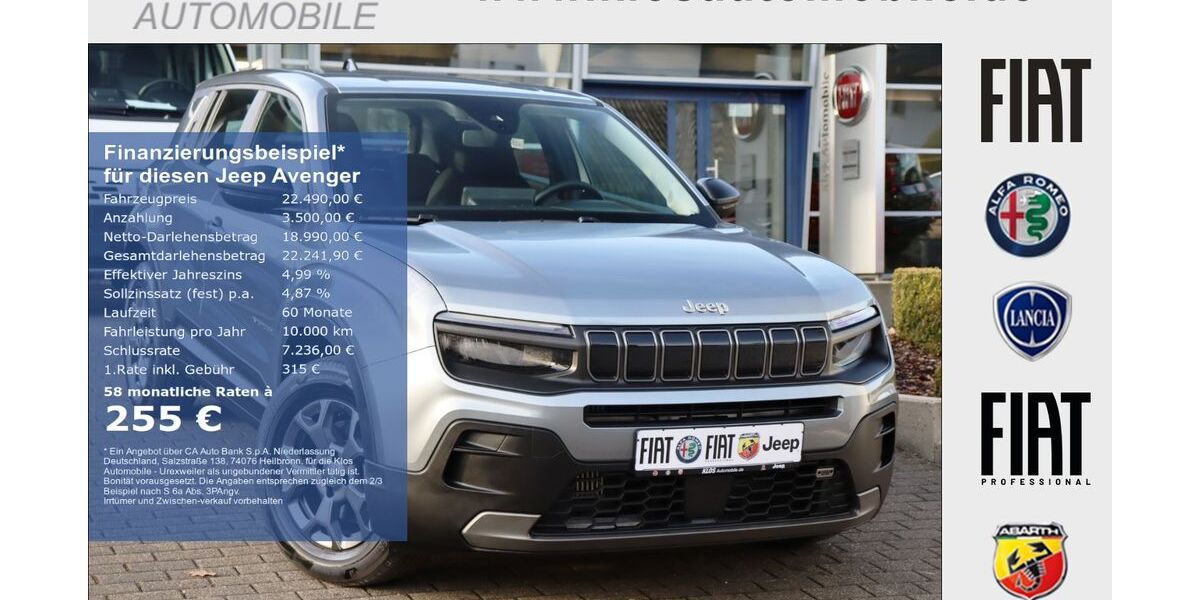 Jeep Avenger 12.405 km 21.990 &euro; Marpingen 66646