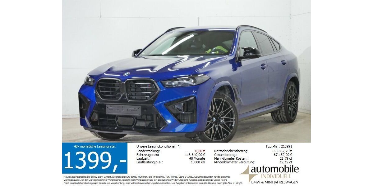 BMW X6 M 15.300 km 117.840 &euro; Paderborn 33100