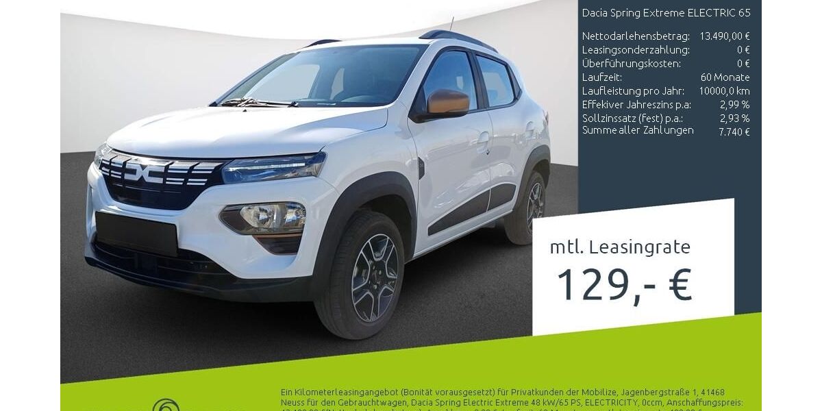 Dacia Spring 26.458 km 12.880 &euro; Borken 46325