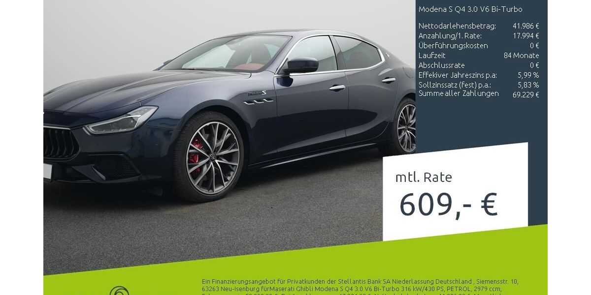 Maserati Ghibli 23.500 km 59.980 &euro; Münster - Amelsbüren 48163