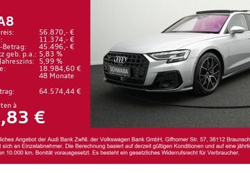 Audi A8 45.300 km 53.510 &euro; Gersthofen 86368